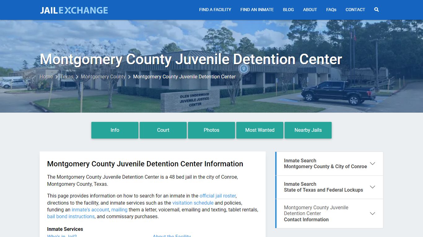 Montgomery County Juvenile Detention Center - Jail Exchange